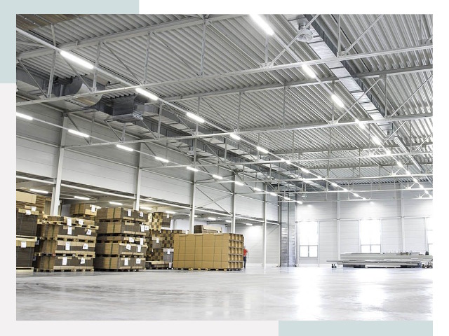 Освещение ангаров в Казани