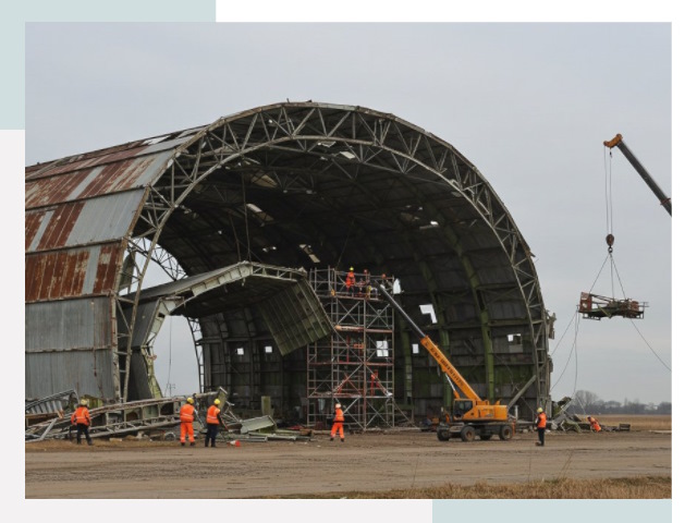 Демонтаж ангаров в Казани